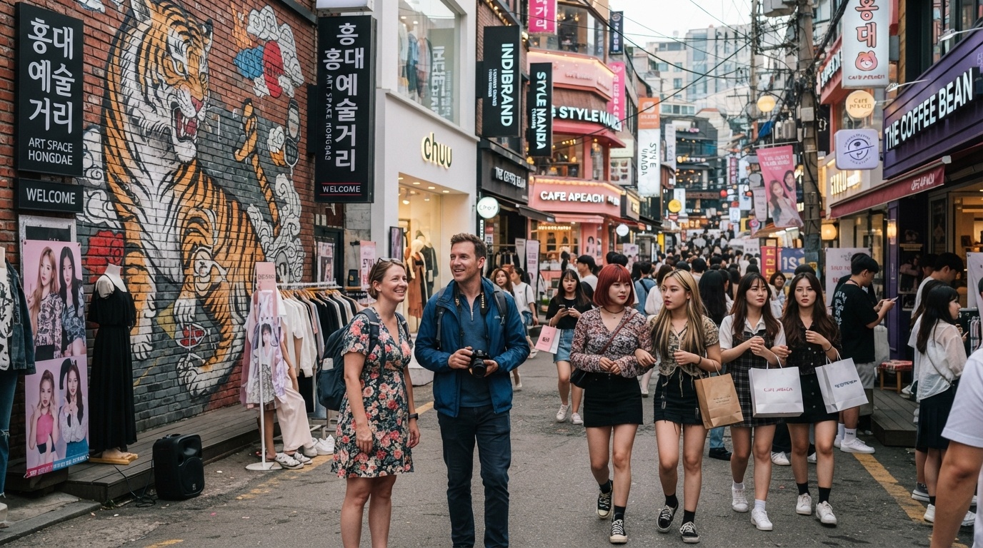 홍대 뷰티 거리 투어