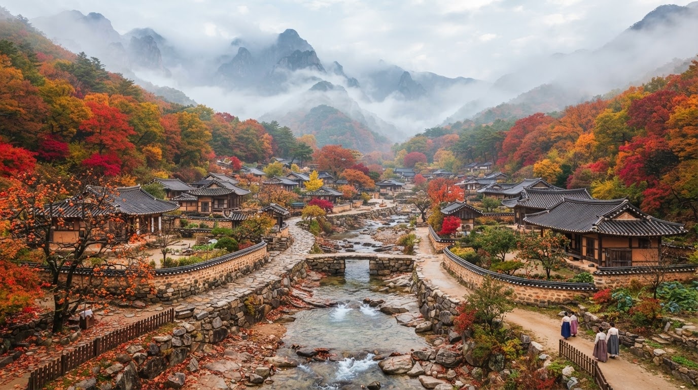 전통 민속 한옥 마을 숙소